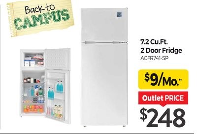 7.2 Cu Ft. 2 Door Fridge