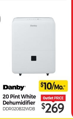 20 Pint White Dehumidifier