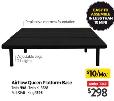 Airflow Queen Platform Base