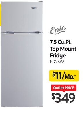 Epic 7.5 Cu.Ft. Top Mount Fridge