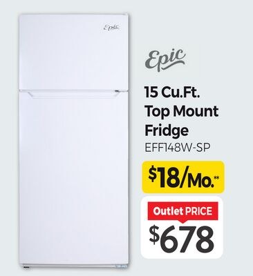 Epic Top Mount Fridge