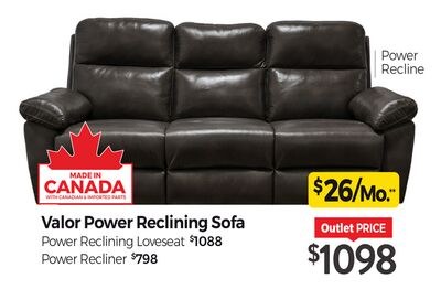 Valor Power Reclining Sofa