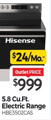 5.8 Cu.Ft. Electric Range
