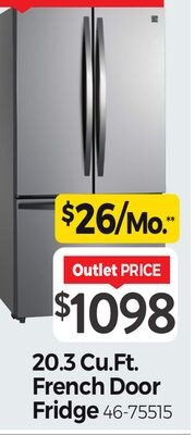 20.3 Cu.Ft. French Door Fridge