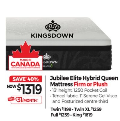 Jubilee Elite Hybrid Queen Mattress