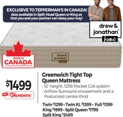 Greenwich Tight Top Queen Mattress