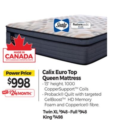 Calix Euro Top Queen Mattress