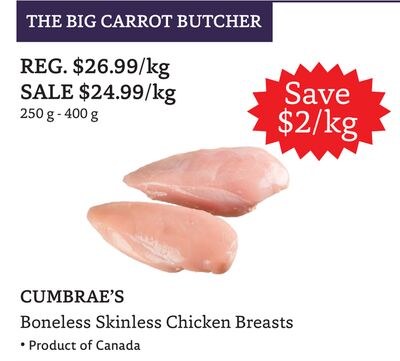 CUMBRAE'S Boneless Skinless Chicken Breasts