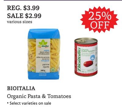 BIOITALIA Organic Pasta & Tomatoes