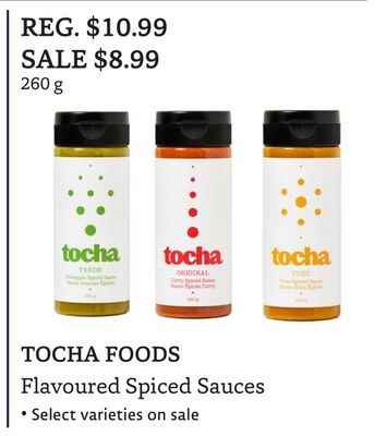 TOCHA FOODS Flavoured Spiced Sauces