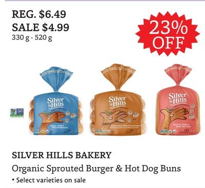 SILVER HILLS BAKERY Organic Sprouted Burger & H…