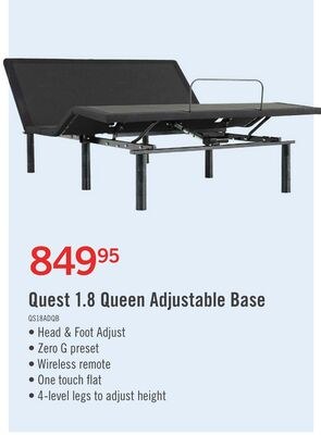 Quest 1.8 Queen Adjustable Base