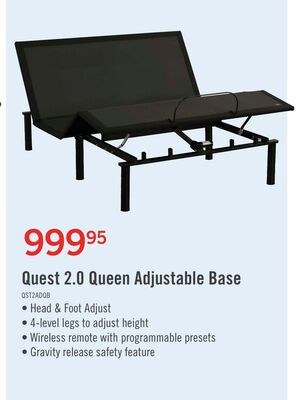 Quest 2.0 Queen Adjustable Base