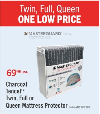 Masterguard® Charcoal Tencel™ Queen Mattress Pr…