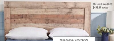 Mojave Panel Bed with Headboard & Frame, Rustic…