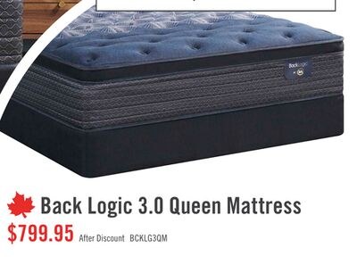 Serta Back Logic 3.0 Eurotop Plush Queen Mattre…