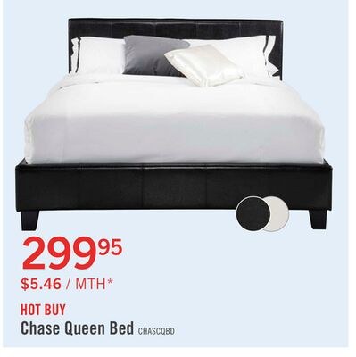 Chase Upholstered Bed in Brown Vegan-Leather Fa…