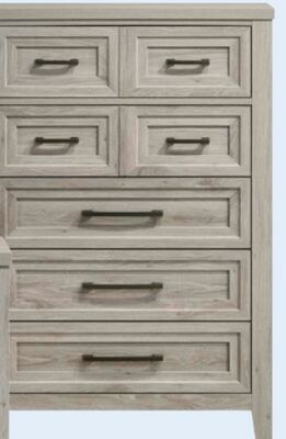 Lara Bedroom Chest of Drawers, 5-Drawer, 33.9"W…