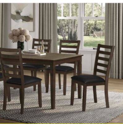 Devon 7pc Dining Set with Table & 6 Chairs - 60…