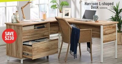 Harrison 45.04" 2-Drawer Credenza - Kiln Acacia