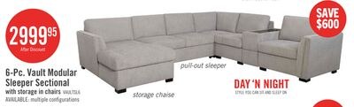 Vault 6-Piece Left-Facing Sectional with Sofa B…