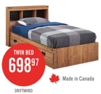 Driftwood Mates Bed with Bookcase Headboard Set…