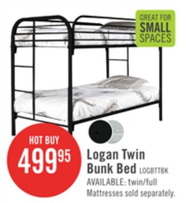 Logan Bunk Bed with Ladders & Guard Rail for Ki…