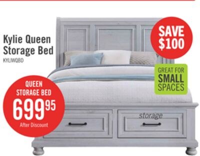 Kylie Platform Storage Bed with Headboard & Fra…