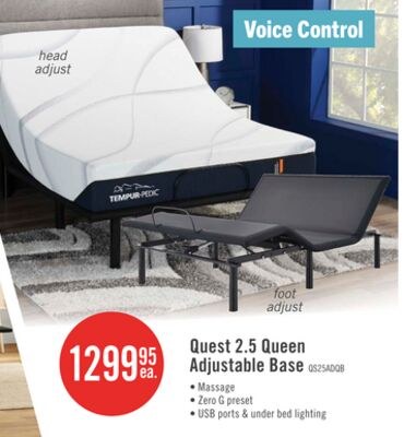 Quest 2.5 Queen Adjustable Base