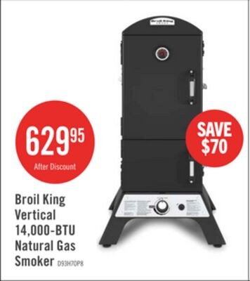 Broil King Vertical 14,000-BTU Natural Gas Smok…