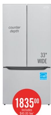 Frigidaire 33" 20 Cu. Ft. Counter-Depth French …