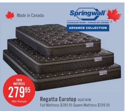 Springwall Advance Regatta Eurotop Medium Twin …