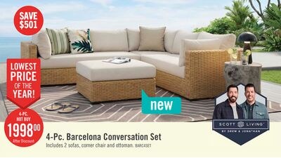 Scott Living Barcelona 4-Piece Patio Set