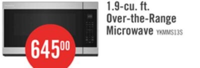 KitchenAid 1.9 Cu. Ft. Over-the-Range Microwave…