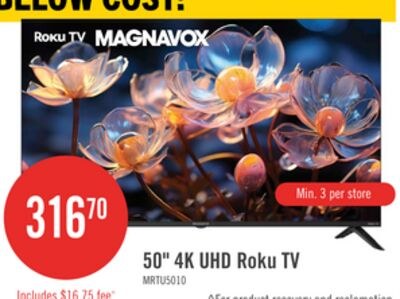 Magnavox 50" 4K Ultra HD Roku Smart TV