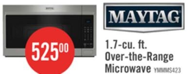 Maytag 1.7 Cu. Ft. Over-the-Range Microwave wit…