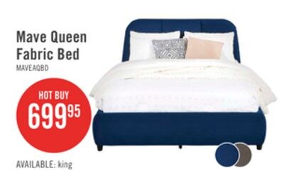 Mave Upholstered Platform Bed in Blue Velvet Fa…
