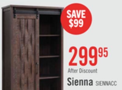 Sienna 33.5" Accent Storage Cabinet with Slidin…