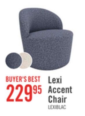 Lexi 28.35" Fabric Accent Chair – Blue