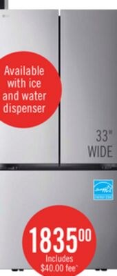 LG 33" 21 Cu. Ft. French-Door Counter-Depth MAX…