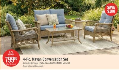 Mayan 4-Piece Patio Set