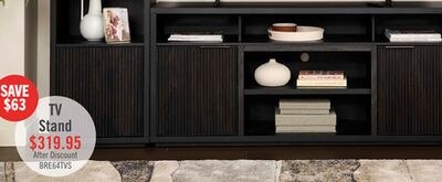 Brenner 64" TV Stand with Storage and Cable Man…