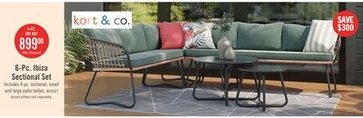 Kort & Co. Ibiza 6-Piece Outdoor Patio Sectiona…