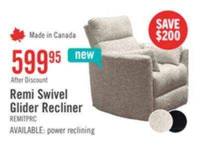 Remi 38" Fabric Swivel Glider Reclining Chair –…
