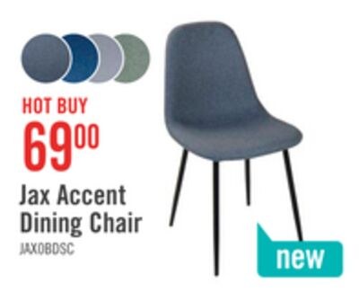Jax Dining Chair with Polyester Fabric, Metal -…
