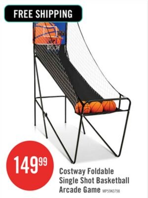 Costway Foldable Single Shot Basketball Arcade …