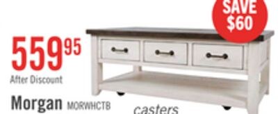 Morgan 48" Rustic Coffee Table With Storage, Sh…