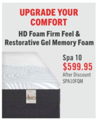 Springwall Spa 10 Firm Smooth Top Queen Mattres…