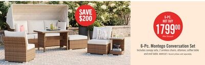 Montego 6-Piece Canopy Outdoor Patio Conversati…