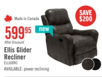 Ellis 32" Faux Leather Glider Reclining Chair –…